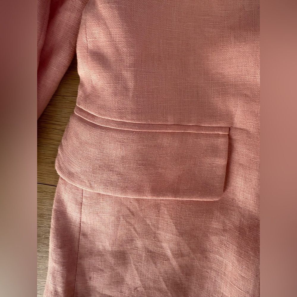 NWT ZARA LINEN BLAZER - Picture 9 of 9